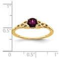 thumbnail image 2 of Auriga Fine Jewelry 14K Yellow Gold Rhodolite Garnet Celtic Knot Ring for Women Size- 7, 2 of 5