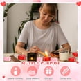 thumbnail image 4 of 24 Latas de Metal en Forma de Corazón de 4 Onzas, Molde Vacío para Velas de Té, Caja en Forma de Corazón con Tapas de Ventana Transparentes, Recipientes para Velas de Lata, 4 of 5