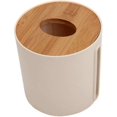 thumbnail image 1 of Tissue Box Round Tissue Box For Home Office Car Multifunctional Practical Tissue Box (white 13.5 X 13.5 Cm) (shikai), 1 of 4