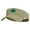 Khaki, variant on Green Leaf Embroidered Cotton Twill Sun Visor - White OSFM