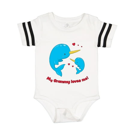 

Inktastic My Grammy Loves Me Gift Baby Boy or Baby Girl Bodysuit