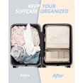 thumbnail image 4 of Juego de 7 cubos de embalaje BAGSMART Keep Shape para viajes, color blanco opal, 4 of 7