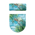 thumbnail image 2 of HELLHERO Sea ​​Turtle Polyester Toilet Lid Cover and Toilet Tank Lid Cover Toilet Lid Seat Cover Set Elastic Edge Adjustable Stretch Washable Soft for 17x21 Inches, 2 of 8