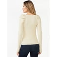 thumbnail image 6 of Sofia Jeans by Sofia Vergara Women's Puff Sweetheart Sweater, 6 of 6