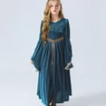 thumbnail image 4 of LOVZFMLL Robe en Chiffon pour Enfants d'Âge Moyen et Jeunes Robe d'Été à Épaules Inclinées, 4 of 9
