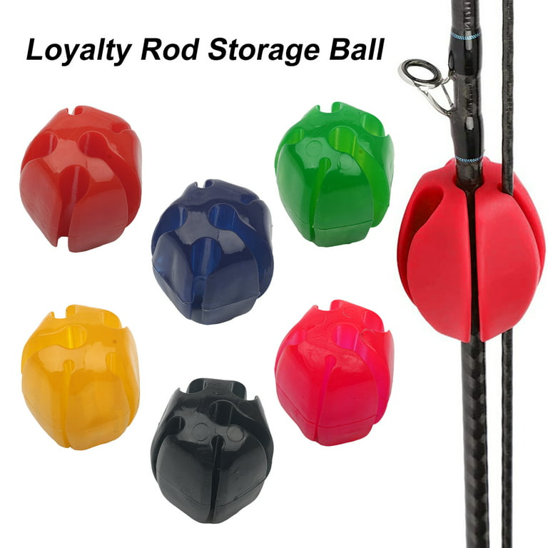 Mightlink Fishing Rod Storage Ball Multifunctional Multi-colors Mini  Portable Reusable Pole Fixing Silicone Wear-resistant Fishing Pole  Organizer