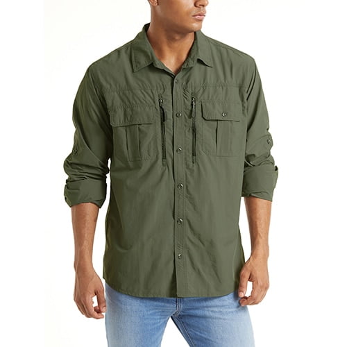 mens short sleeve cargo shirt