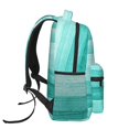 thumbnail image 3 of Xecao Teal Turquoise Backpack, a stylish and functional choice for both men and women, is the perfect basic bookbag for college, work, or travel, 3 of 5