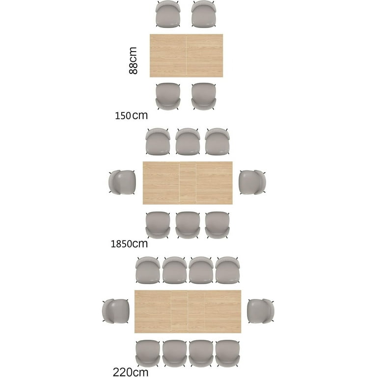 Rectangular Table Length Of Dining Table For 10 Blotout Extendable