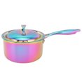 thumbnail image 3 of Pot à Lait, Pot à Lait Épaissi Grand Calibre Transfert de Chaleur Uniforme avec Couvercle pour Cuisinières Électriques Coloré, 3 of 8