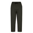 thumbnail image 6 of FINALGANG Mens Solid Color Wide Leg Sweatpants Elastic Waist Drawstring Lightweight Casual Trousers For Street Daily Wear Fashionable Bottoms, 6 of 8