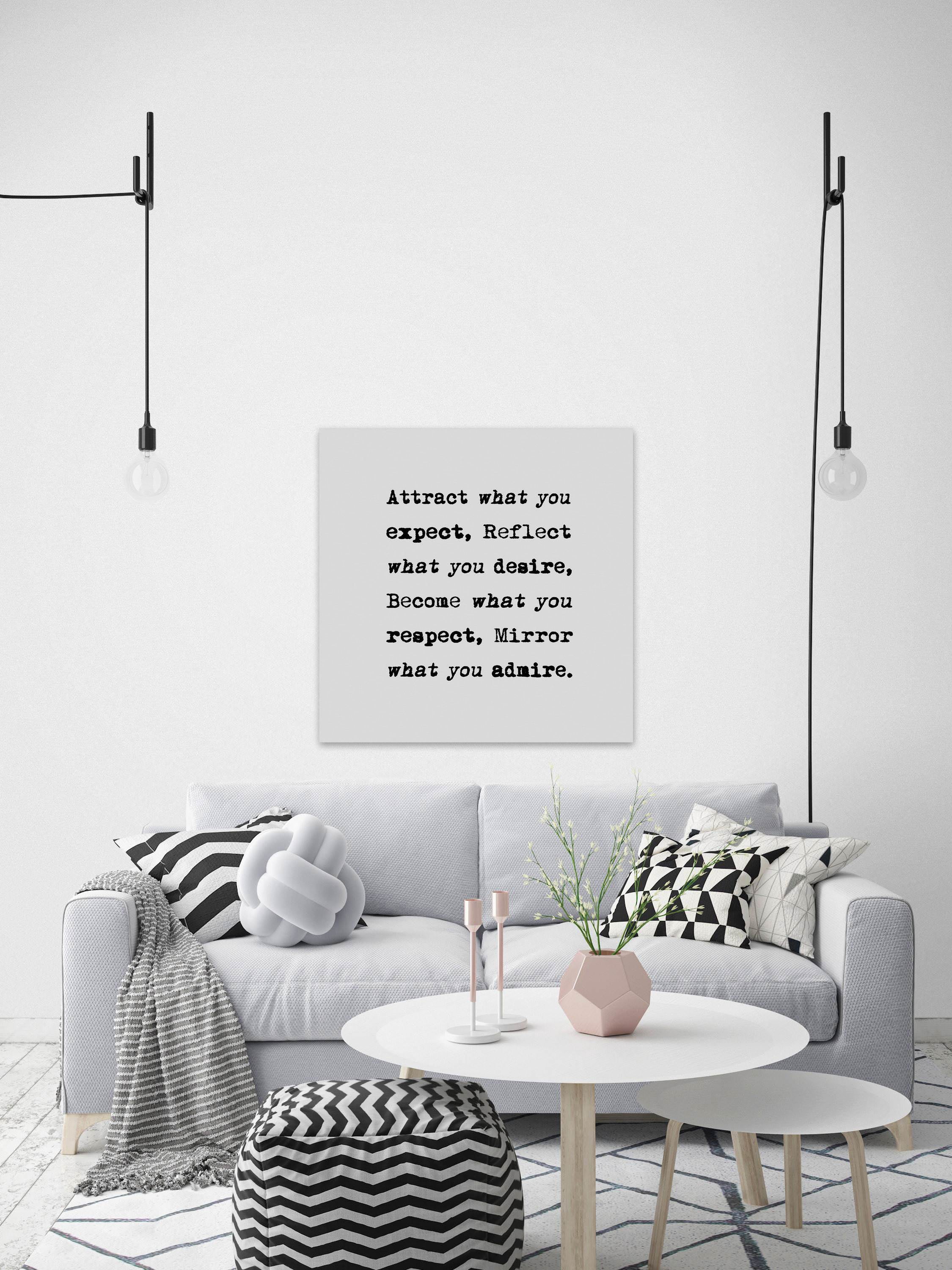 Marmont Hill Attract What You Expect 30” x 40” Framed Canvas Art Prints