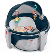 Fisher-Price On-the-Go Infant Dome Portable Bassinet & Play Space with 2 Toys, Multicolor, Unisex