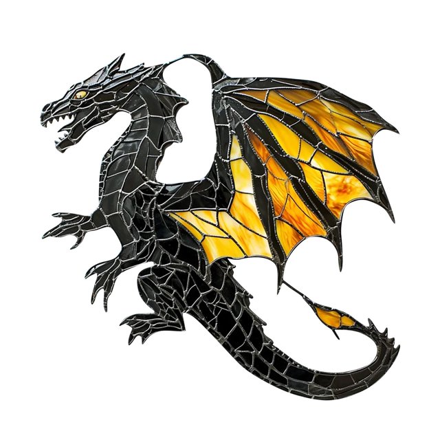 Clearance Colored Acrylic Flat Window Decoration Flying Dragon Catcher Window Cute Dinosaur Wall Hanging Gift