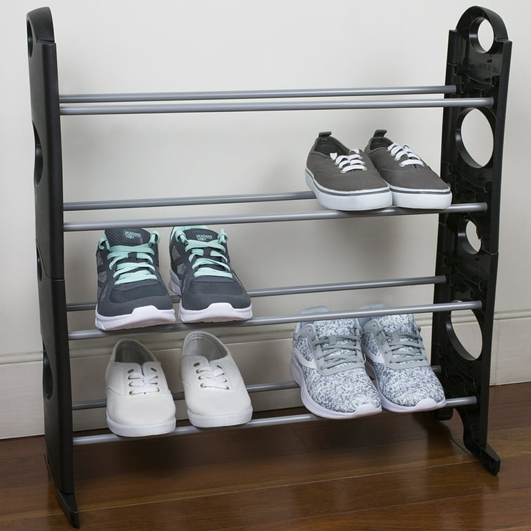 Home Basics 3 Tier Wooden Shoe Rack