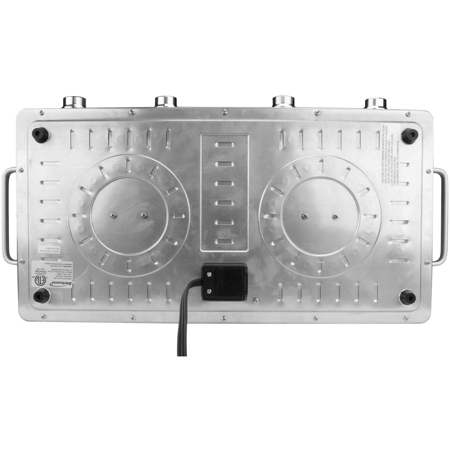 Brentwood Select 24" 2-Coil Black/Silver Infrared Electric Countertop Burner