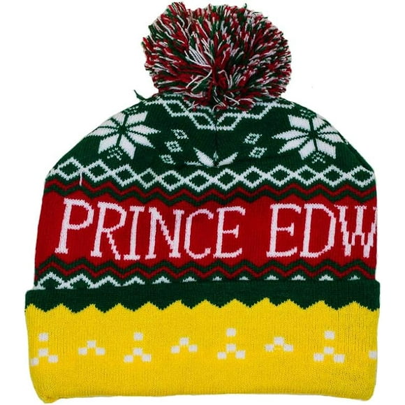 PRINCE EDWARD ISLAND PEI GREEN RED & YELLOW ADULT TOQUE HAT CAP FITS SMALL TO LARGE TQ 3-1