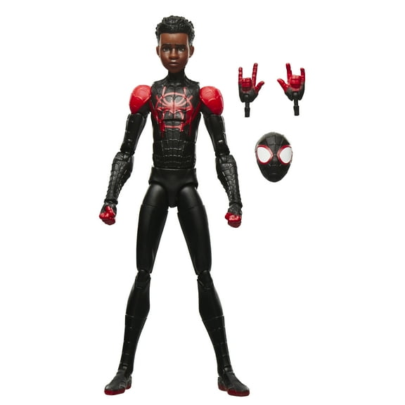 Marvel Legends Series Miles Morales, Spider-Man: Into the Spider-Verse Collectible Action Figure (6”)