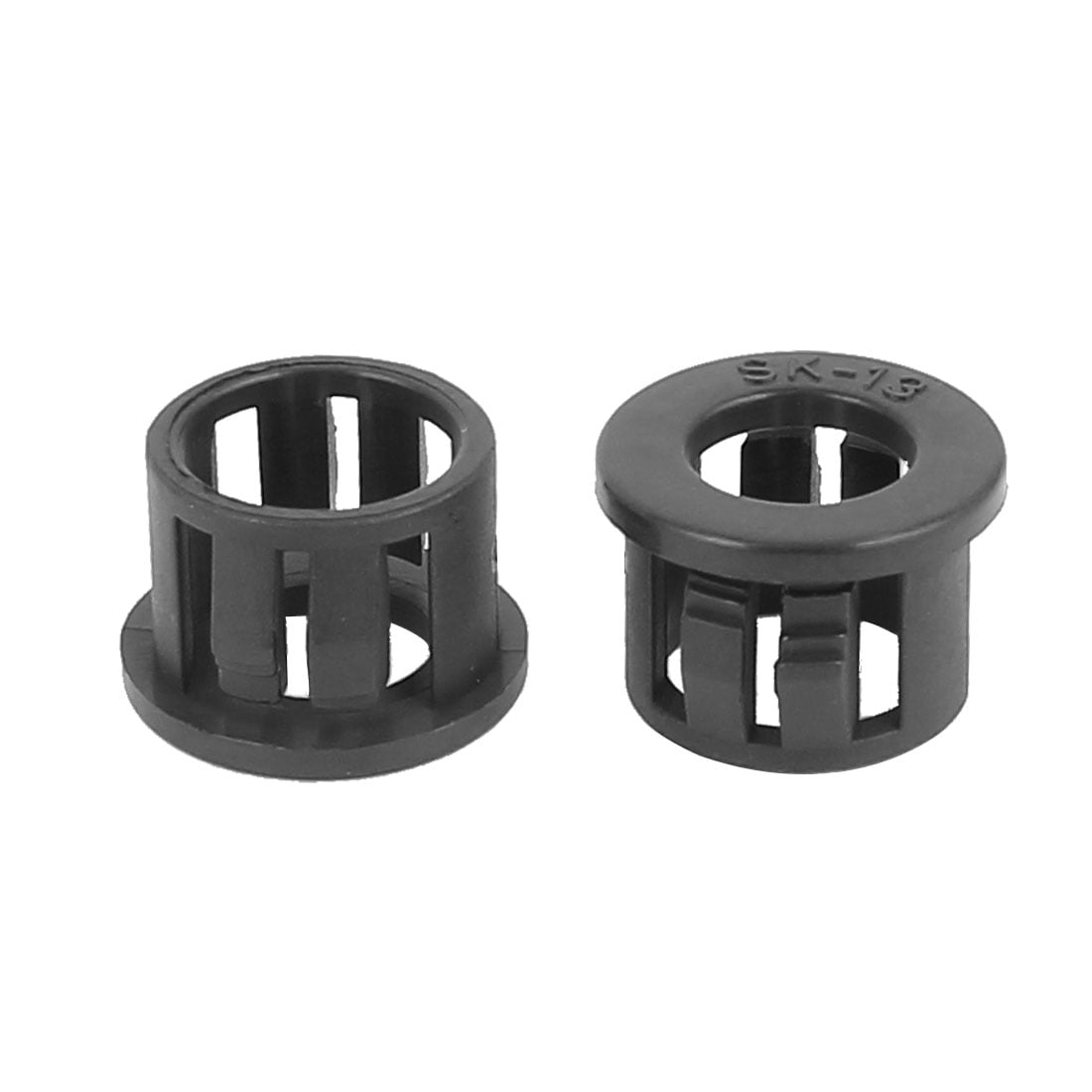 20pcs 13mm Mounted Dia Snap in Cable Bushing Grommet Protector Black