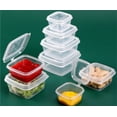 thumbnail image 5 of 50 Pcs Small Sauce Pots with Lids,Bexikou 2oz Reusable Small Plastic Containers with Lids, Small Sauce Pots Jelly Pots with Lids for Chutney Ketchup Salads Chilli Sauce Indoor or Outdoor Activities, 5 of 6