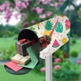thumbnail image 5 of Coolnut Mailbox Covers, Magnetic Standard Size Hibiscus Flowers Fruits and Palm Leaves Seasonal Mail Wraps for Home Outdoor Decor, 20.7"x18.03", 5 of 5