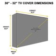 thumbnail image 3 of Mimigo Outdoor Tv Cover For 30 To 58 Inches Lcd, Led, Waterproof, Weatherproof And Dust-proof Tv Screen Protectors, 3 of 3