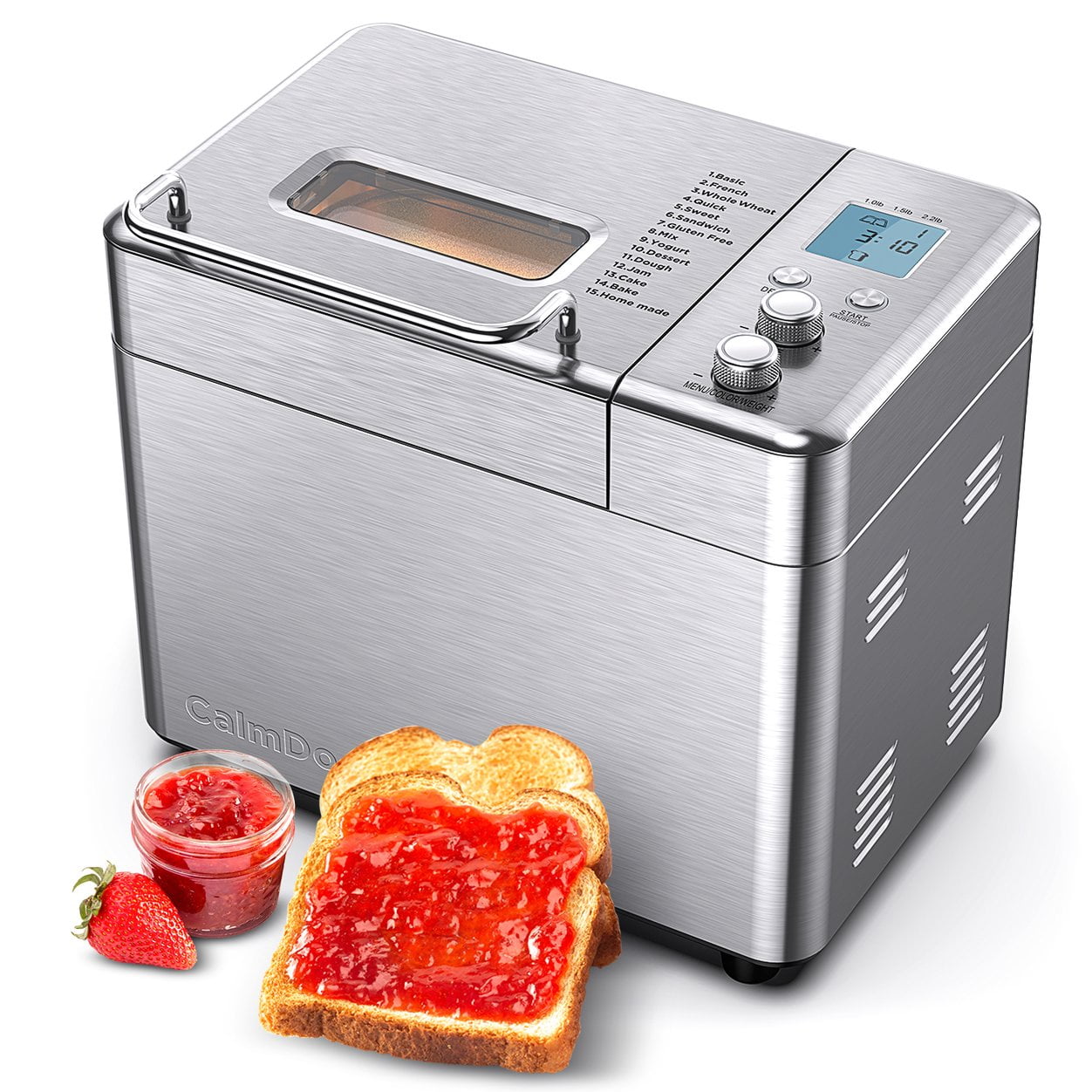 Details about   Stainless Steel Automatic Bread Maker Machine Keep Warm Nut Dispenser Nonstick 