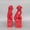 Red, variant on Foo dogs ceramic Feng Shui statue dog Beijing lions Fu FOO statues dogs (ONE pair), Chinese ceramic decor prosperity accessories, homemade sculpture