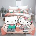thumbnail image 1 of Hello Kitty Comforter Sets Children Bedding Set Home Twin 3-Piece Set 1 Quilt Cover Luxury 100% Polyester Modern Printed, 1 of 4
