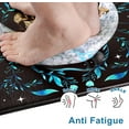 thumbnail image 4 of Boho Kitchen Rugs Sets of 2, Floral Butterfly Anti Fatigue Cushioned Kitchen Mat for Floor, Standing, Mushroom Moon Non Skid Washable Kitchen Rugs and Mats, 18'''' x 30'''' + 18'''' x 48'''', Black, 4 of 6