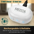 thumbnail image 3 of MEDca Digital Hearing Amplifier ITE Rechargeable 2 Piece Set Portable Charging Case - White, 3 of 9