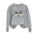 thumbnail image 4 of Wiyuqeen Halloween Ghost Sweatshirts for Women Round Neck Long Sleeve Casaul Loose Pullover Lightweight Gnome Graphic Sweat Shirts, 4 of 6