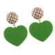 thumbnail image 5 of Joyería de aleación Pendientes de gancho en apariencia de de amor caliente Pendientes colgantes Verde, 5 of 7