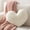 Cream White, variant on Valentine's Day Mother's Day 3D Heart Throw Pillow Plush Fluffy, Cute Soft Throw Cushion, Holiday Decorative for Home Bed Couch Heart Shape, Red, 15x17 inches
