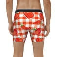 thumbnail image 4 of Salouo Tomatoes And Chili Pattern Men's Boxer Briefs, Soft & Breathable Underwear Elastic Waistband Briefs for Men,1-Pack, 4 of 7