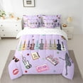 thumbnail image 2 of Manfei Music Fans Guitar Twin Bedding Sets 7-Piece,Musical Themed Bedding Comforter Set,Girly Guitar Keyboard Sheet Sets For Children,Luxury Bedroom Decor, 2 of 8