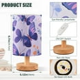 thumbnail image 3 of Butterflies in Purple Bedside Table Lamp LED Warm Lights with USB Charging Port Retro Cylinder Desk Lamps, 3 of 7