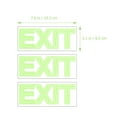 thumbnail image 2 of HONMEET 3Pcs 7.58X3.14X0.20in Glow In The Evacuation Sign Safety Signs Sticker, 2 of 8