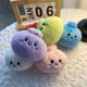 thumbnail image 4 of CaiYueKe Steamed Bun Plush Keychain Squishy Stress Relief Toy Cute Kawaii Bao Soft Fidget Sensory Food Themed Anxiety Gift Accessory Squeeze Velvet Velvety, 4 of 5