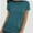 Aqua, variant on Womens Short Sleeve Basic Shirts Crewneck Tees Loose Fit Fashion Tops Casual Summer Clothes