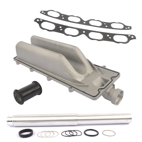 Intake Valley Pan w/ Sealing Gasket, Collapsible Pipe Kit for BMW 545i 550i 645Ci 650i 745Li 750i Alpina B7 X5 4.4L 4.8L