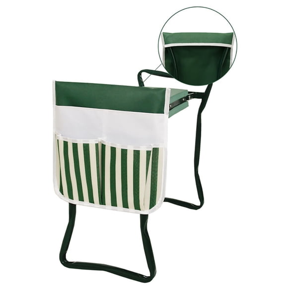 Garden Kneeler Seat Stool with Tool Bag Foldable Garden Kneeler Tool Bags Outdoor Work Portable Storage Seat Bag