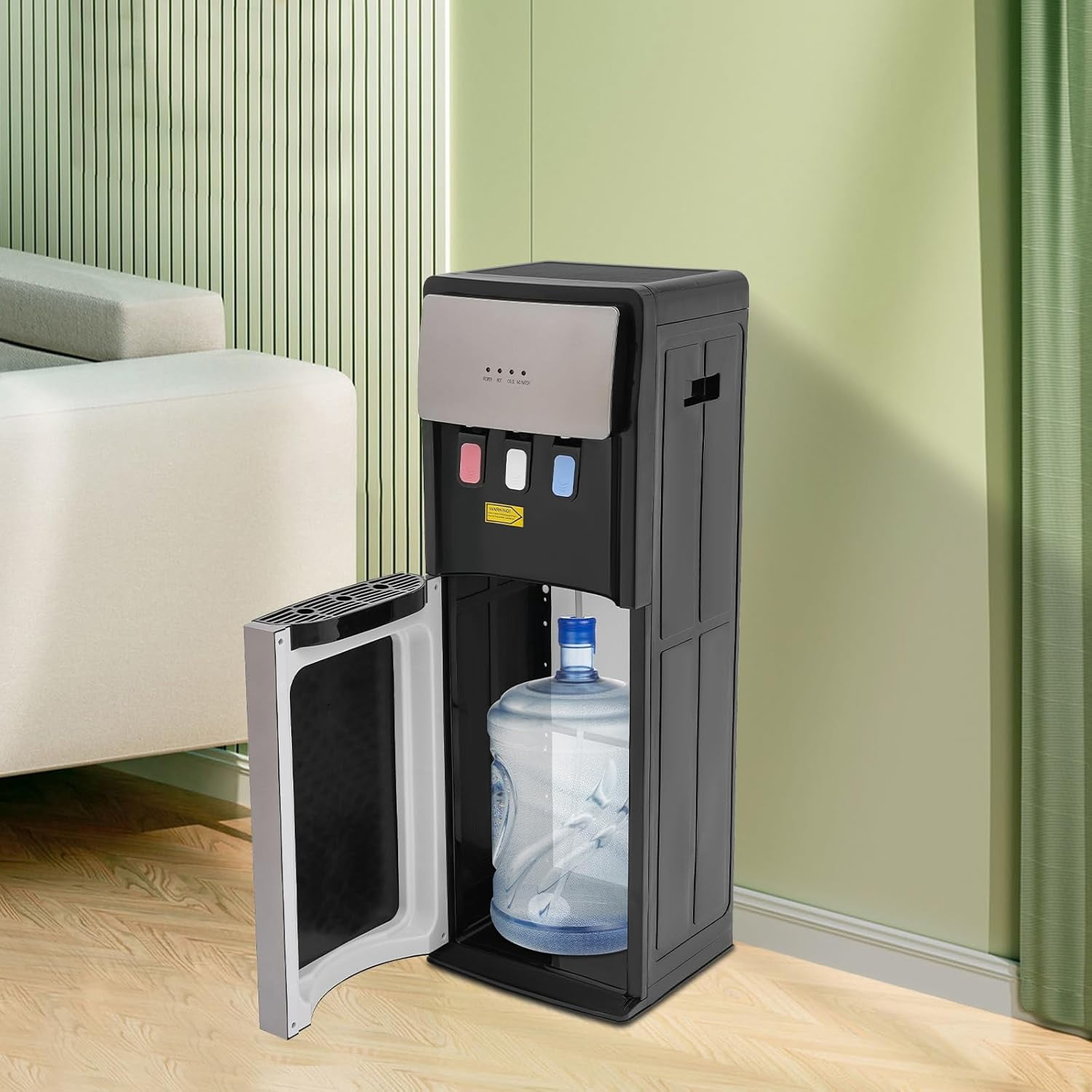 Water Cooler Bottom Loading Dispenser with 3 Temperature Settings (Hot/Cold/Room) PP and The electrostatic Spraying Treatment