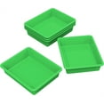 thumbnail image 1 of Storex Flat Storage Tray, Letter Size, 10 x 13 x 3 Inches, Green, 5-Pack, 1 of 1