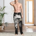 thumbnail image 2 of Fotbe Ink Style Bald Eagle Pantalones de Pijama para Hombre, Pantalones de Dormir, Pantalones de Casa con Cintura Ajustable y Bolsillos-Medium, 2 of 6
