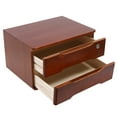 thumbnail image 6 of 2-tier Desk Organizer, Wooden Desktop Storage Box With 2 Drawers, Desktop Storage Box with Lockable Drawers, 6 of 18