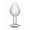 Purple, variant on Me You Us Crystal Jewels Glass Anal Plug, Large, Clear