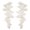 White, variant on Visland Women Neckline Applique, Fashion Soft Milk Silk Flower Lace Hollow Embroidered Tassel Decor Collar Applique Trim Clothes Sewing Accessory for Ballgown Wedding Dresses Gown DIY