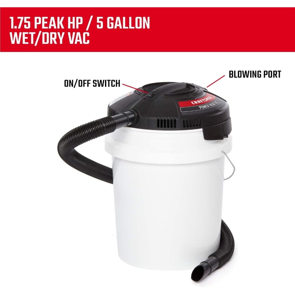 Reviews for Bucket Head 5 Gallon 1.75 Peak HP Wet/Dry Shop Vacuum