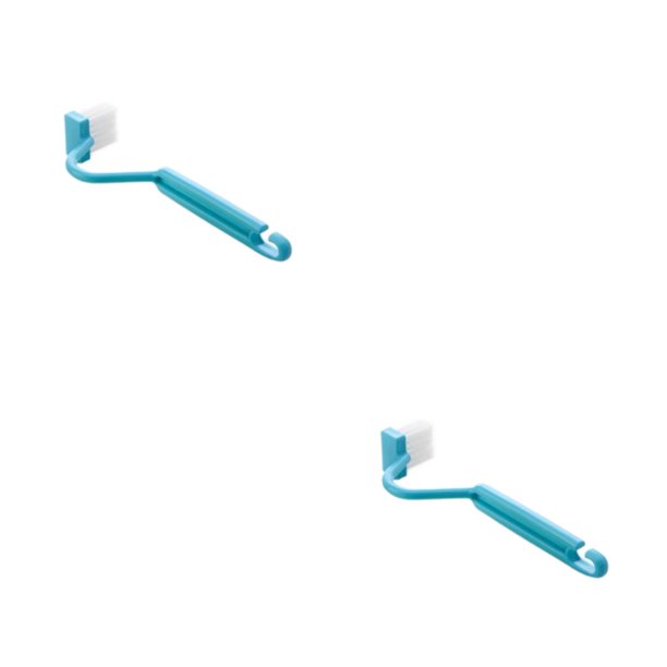 Cepillo de baño Moyic cepillos de limpieza de mango largo curvo Azul 2Conjunto